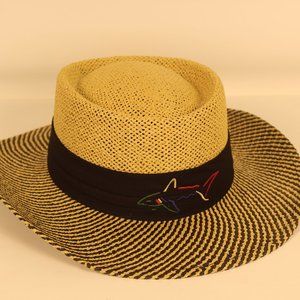 greg norman straw golf hat